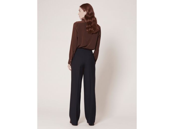 Pantalon Pilora-Pantalon palazzo marine