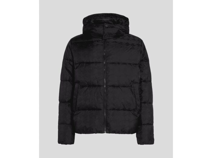 BLOCK LOGO JACQUARD PUFFER