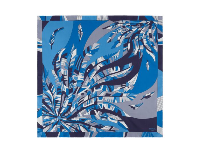 Motif Arabesque - Carre 70 - Multico Bleu