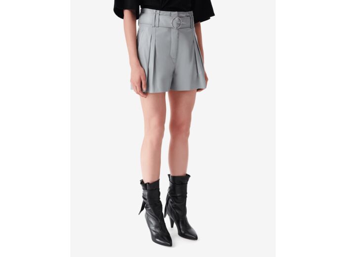 Short En Cuir Ceinturé Paoli