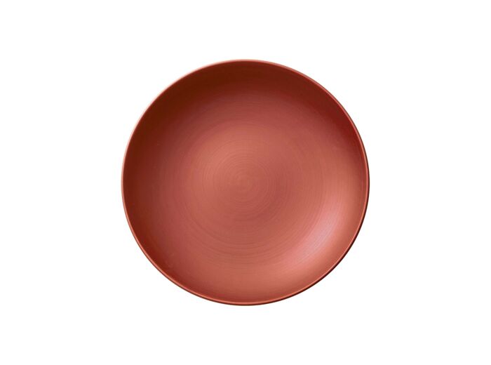 Manufacture - Assiette creuse, ronde, cuivrée, en porcelaine haut de gamme, diamètre 23 cm