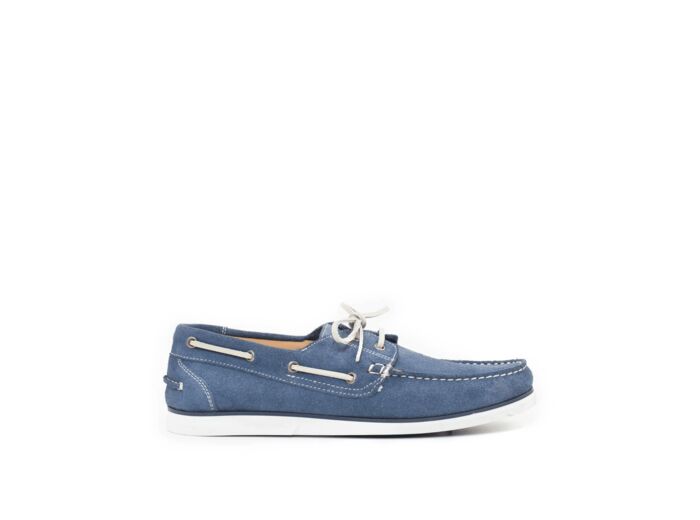 Mocassin MALLORCA Daim Bleu