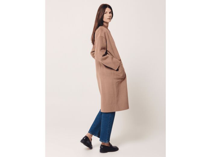 Manteau Mac-Manteau long camel