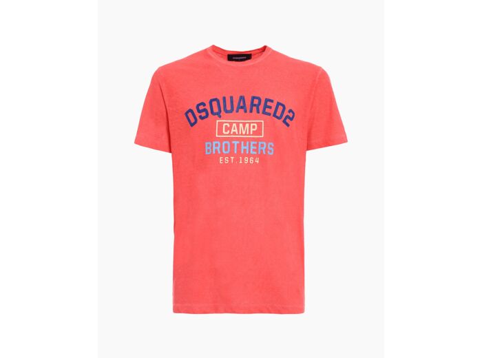 Dsquared T-Shirt Camp Brothers Orange