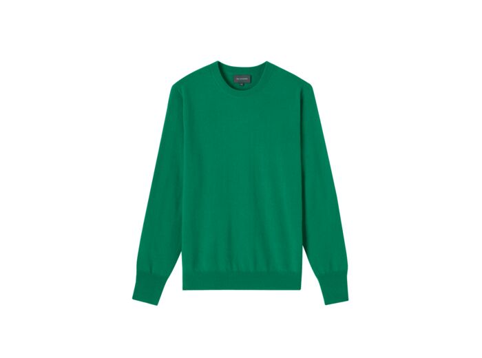 Pull col rond classique - Homme - VERT LAGOON