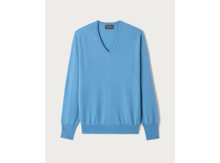 Pull col V classique - Homme - AQUA