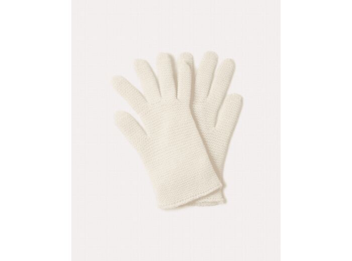 Gants PARIS Gants cachemire unis point mousse