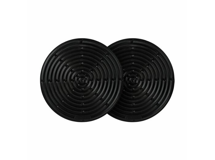 Set de deux maniques en silicone noir
