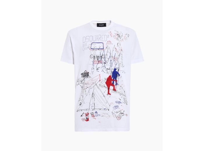 Dsquared T-Shirt Bad Camp White