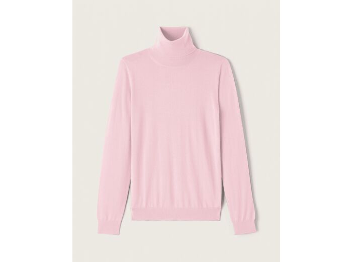 Pull col roulé ultrafin - Femme - ROSE JELLY