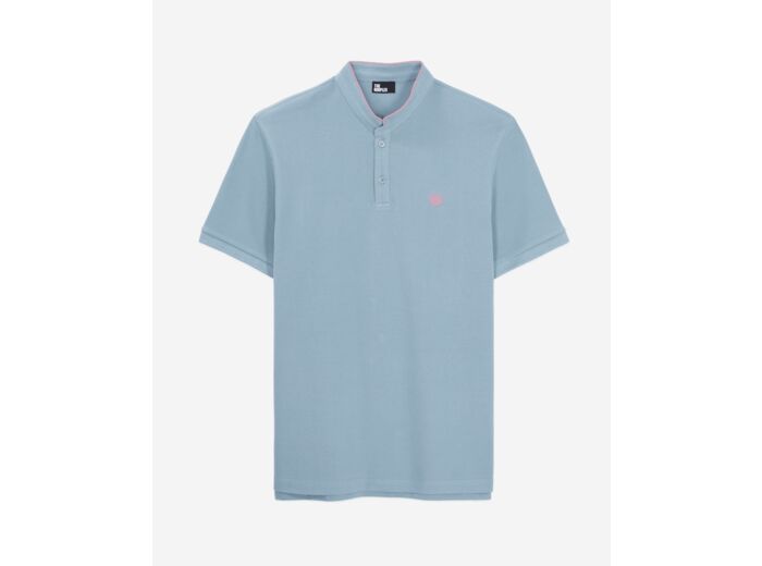 Polo Bleu Clair En Coton