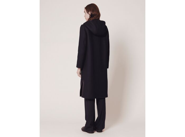 Duffle-coat Misao-Manteau long marine