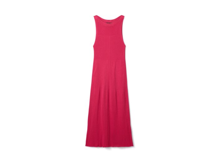 Robe plissée col bateau - Femme - ROSE TAMARIS