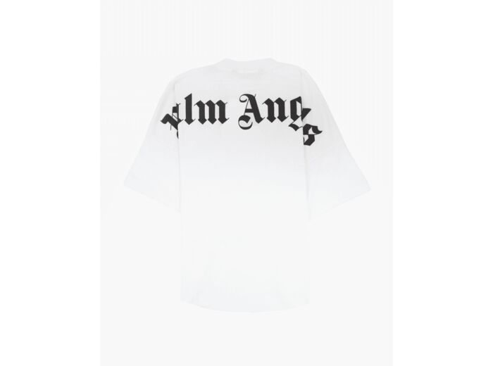 Palm Angels Classic logo over tee white black