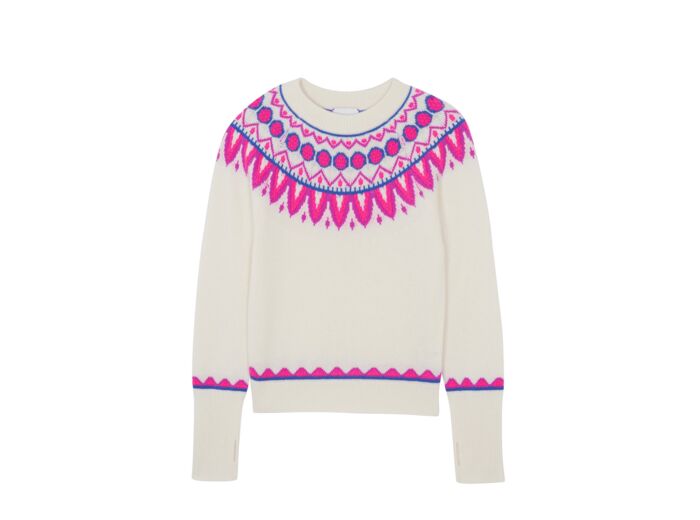 Pull Maria Pull Cachemire Manches Mitaines, 6 fils