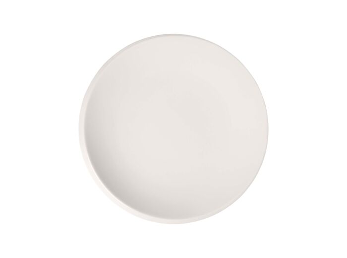 NewMoon - Assiette plate, blanche, en porcelaine haut de gamme