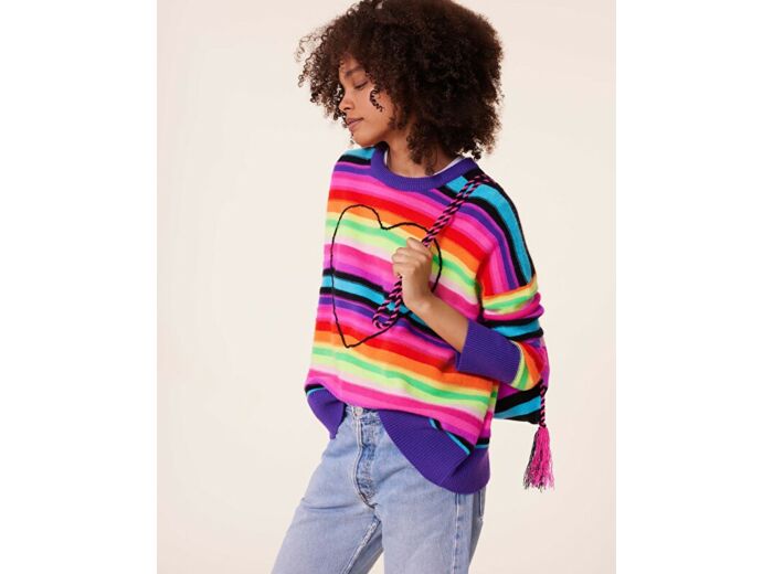 Pull suzanna Pull Cachemire Col Rond Oversize, 4 fils