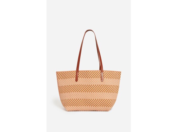 Panier en Cuir et Coton