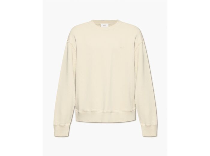 AMI Paris FADE OUT CREWNECK Beige