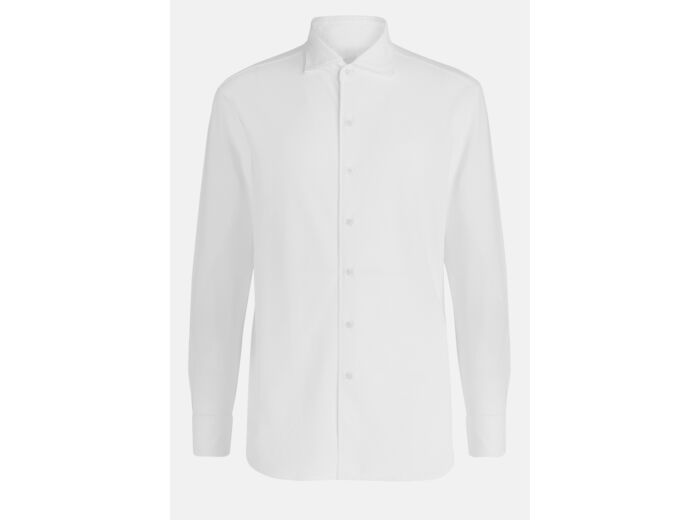 Polo Chemise En Coton Piqué Coupe Droite