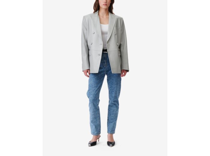 Veste De Tailleur En Cuir Doumi