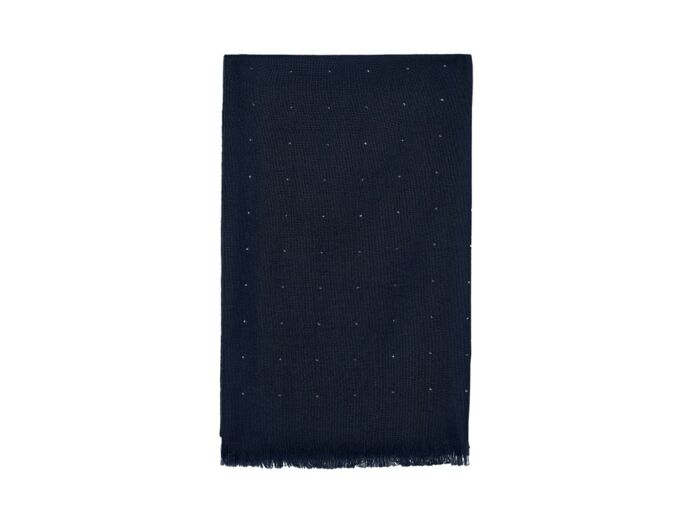 Écharpe voile de cachemire strass 150 cm x 50 cm - Accessoire - MARINE