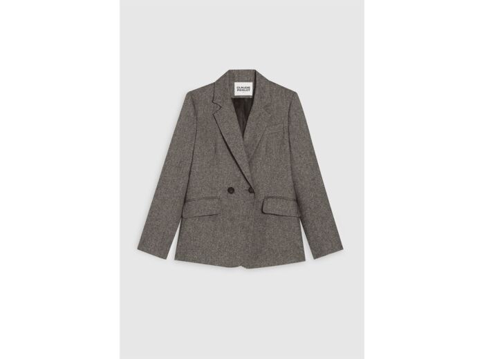 Veste gris chiné tailleur