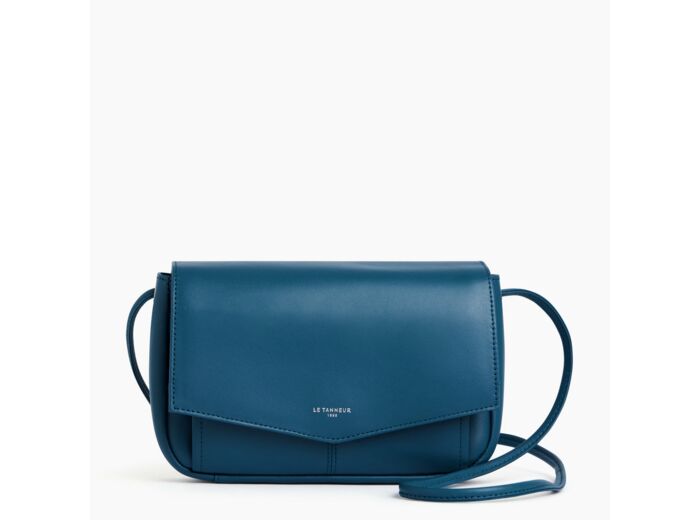 Pochette avec bandoulière amovible Charlotte en cuir lisse