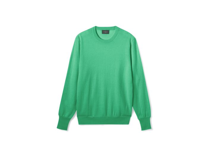 Pull col rond classique - Homme - VERT TUPPER