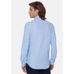 Chemise Bleu Clair En Nylon Extensible Coupe Slim