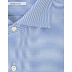 Chemise Classique en façonné faux-uni marine