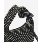 Sac En Cuir Noue Baby Mesh Strass