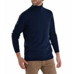 Pull homme col roulé uni Nachrol en cachemire