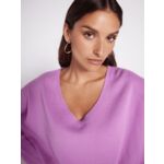 Pull poncho cachemire col V Faustine FAUSTINE_ROSEBLOOM