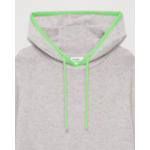 Pull Hoodie Liserets Contrastes Léger