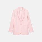 Veste Victoria-Veste de tailleur droite rose pâle