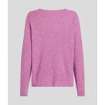 MOULINE EFFECT V NECK SWEATER