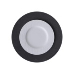 Lifestyle Accessoires - set de table, rond, hippo noir