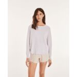 Pull MELEHIA Pull cachemire col rond liquette