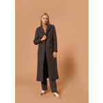 Manteau Marzia-Anthracite en Laine