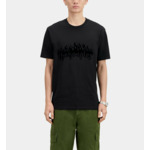 T-Shirt Manches Courtes Avec Print The Kooples Flammes Homme