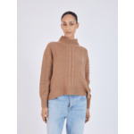 Pull col montant en laine Franek FAUVE