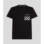 CHECKBOARD POCKET DEGRADE T-SHIRT HOMME