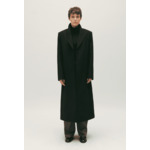 Manteau droit mi-long noir