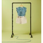Short twill Moona taille haute coton bio stretch - Galeries Lafayette
