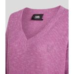 MOULINE EFFECT V NECK SWEATER