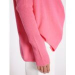 Pull poncho cachemire col V Faustine FAUSTINE_PINK_PARADISE