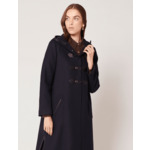 Duffle-coat Misao-Manteau long marine