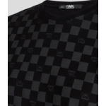 TONAL CHECKBOARD T-SHIRT FEMME