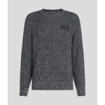 MOULINE CREW NECK W/ PATCH HOMME